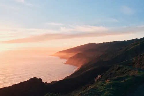 Coastal Sunset Landscape
