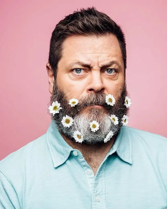 Man with Flower Beard