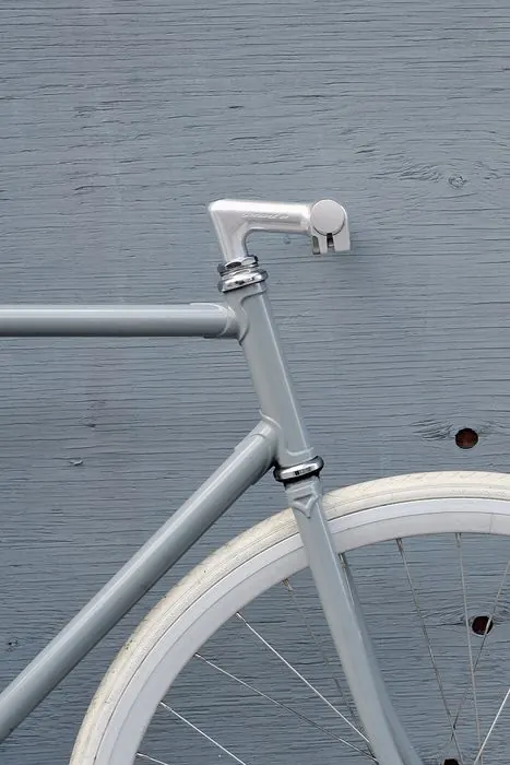 Silver Bicycle Frame Detail