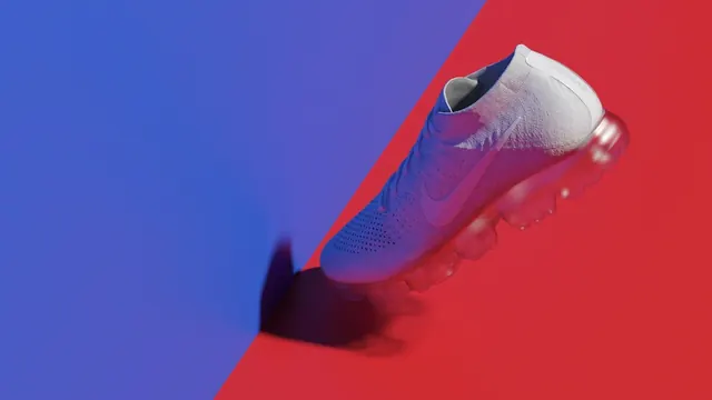 Dynamic Athletic Footwear Visual