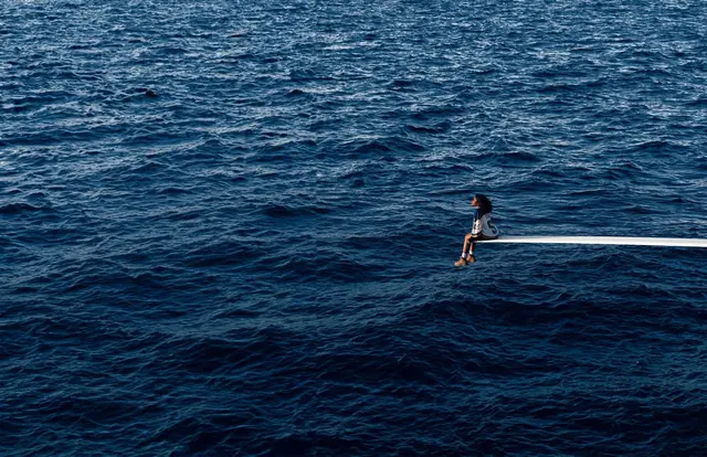 Surfer on Ocean Wave