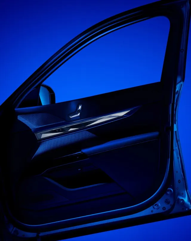Blue Car Interior Detail
