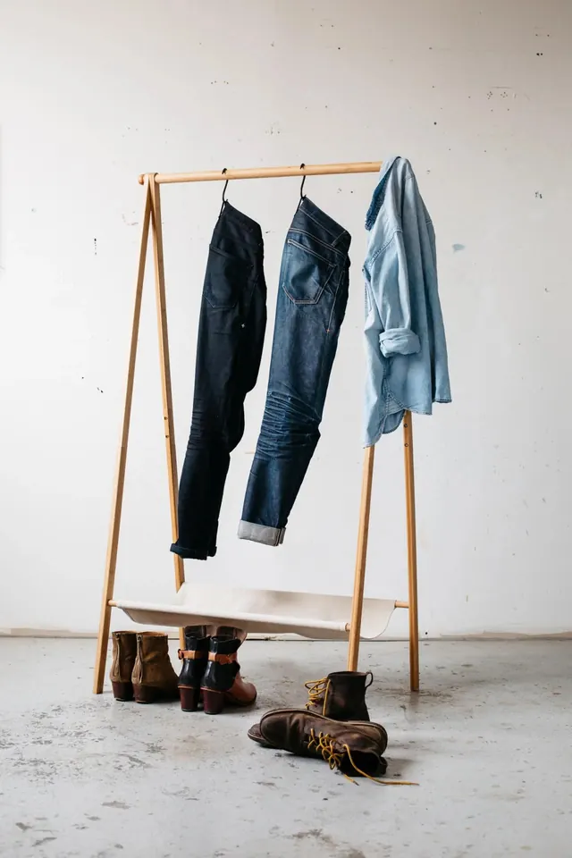 Denim Clothing Display