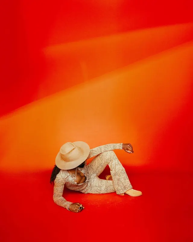 Red Studio Portrait