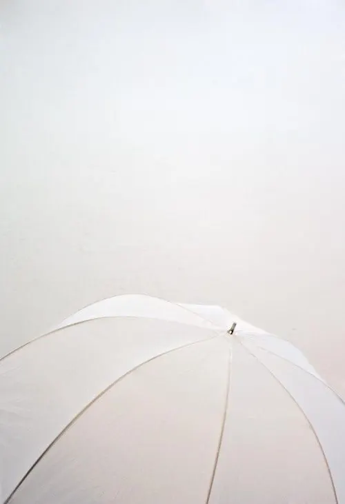Minimalist White Umbrella