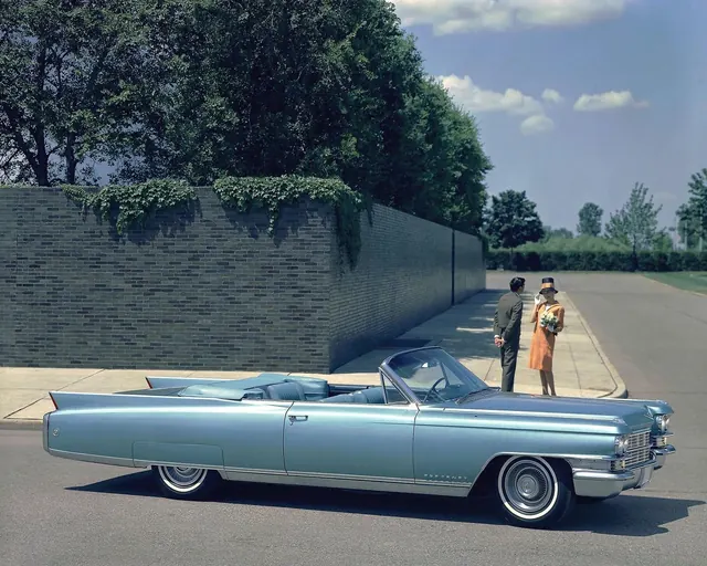 Vintage Car and Architecture Scene