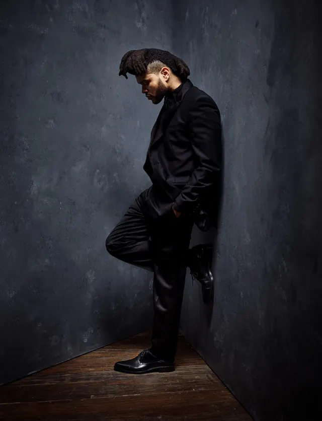 Man in Black Suit Portrait