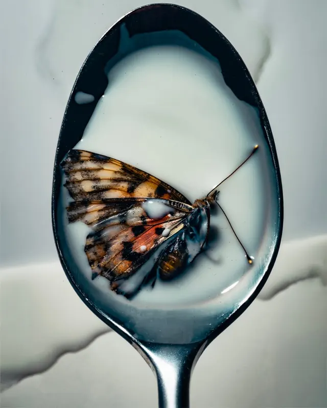 Butterfly on Spoon