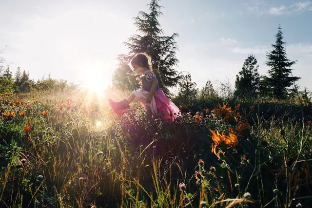 Sunlit Meadow Portrait