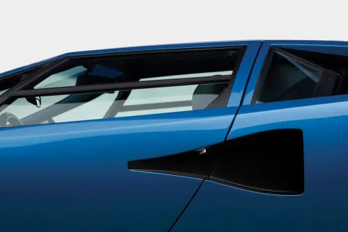 Blue Car Door Detail