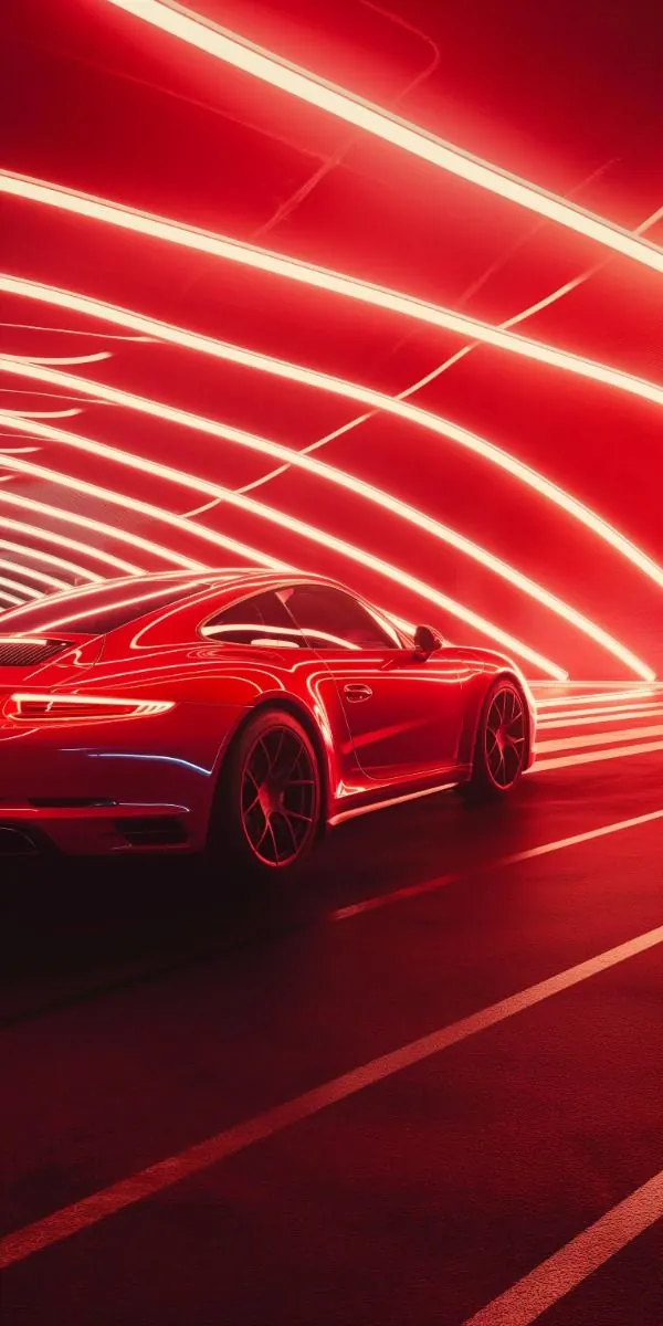 Red Light Trail Car Photography