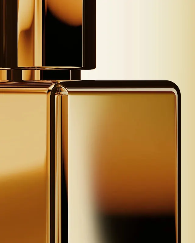 Gold Metallic Surface Detail
