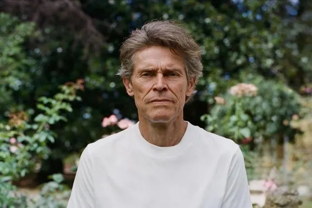 Portrait of man in garden, photographic, editorial, light