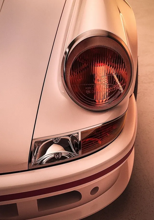 Close-up of Car Headlight