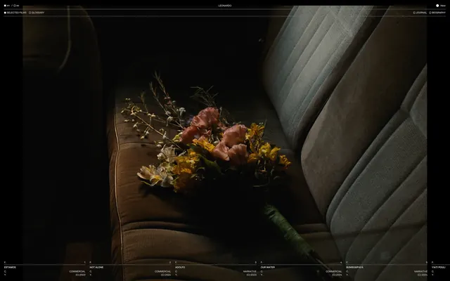 Floral Arrangement on Interior Seating