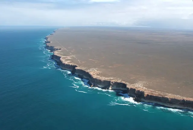 Coastal Cliff Aerial View
