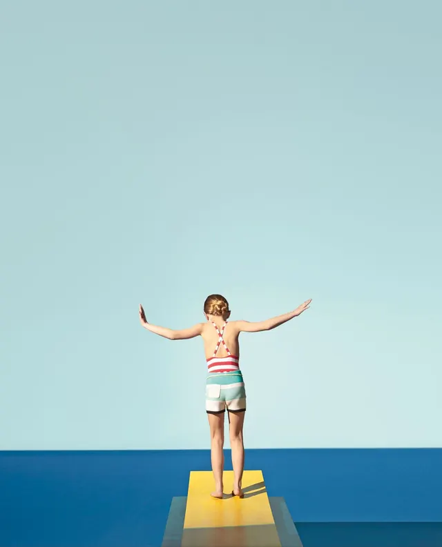 Woman on Diving Board
