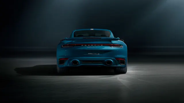 Blue Sports Car Studio Shot