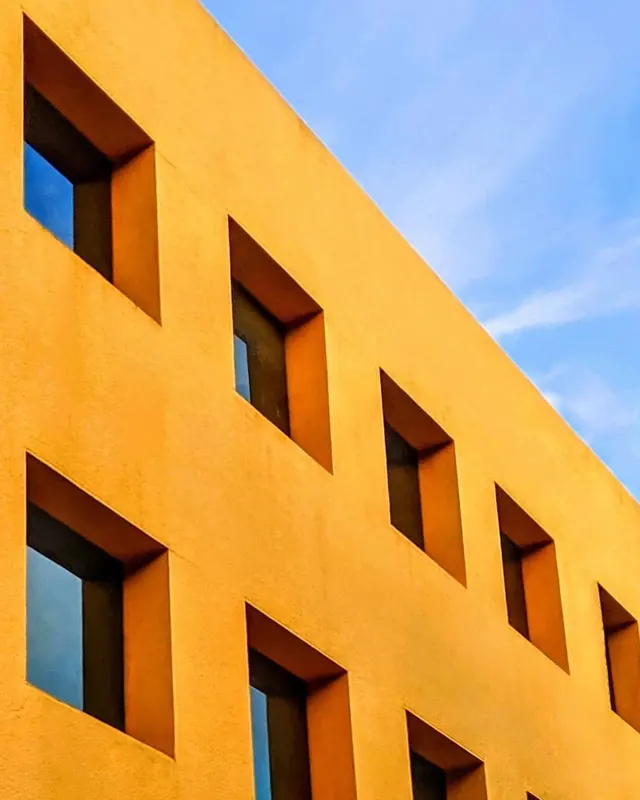 Yellow Architectural Facade