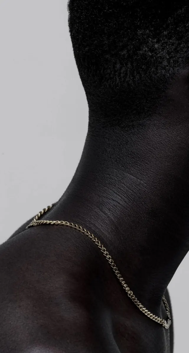 Gold Chain Necklace Close-up