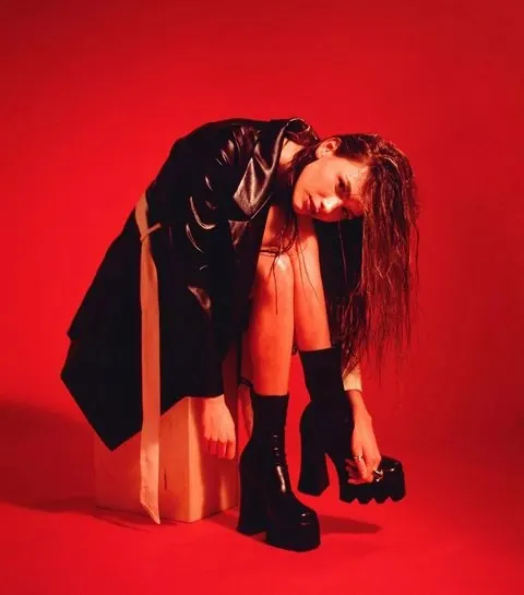 Red Studio Portrait