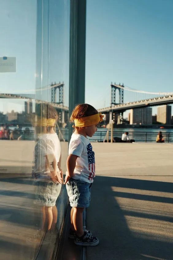 Reflective Urban Portrait