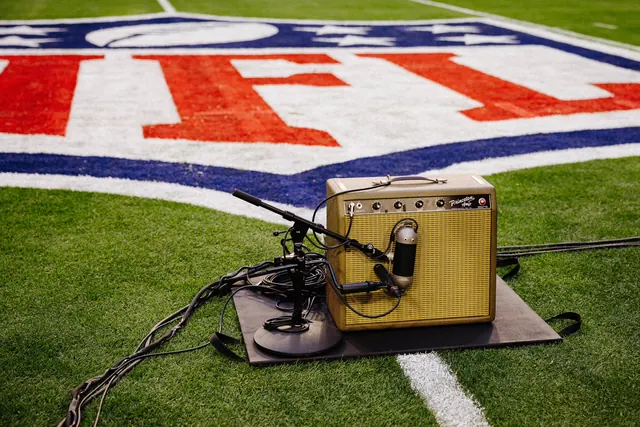 Guitar Amplifier on Stadium Turf