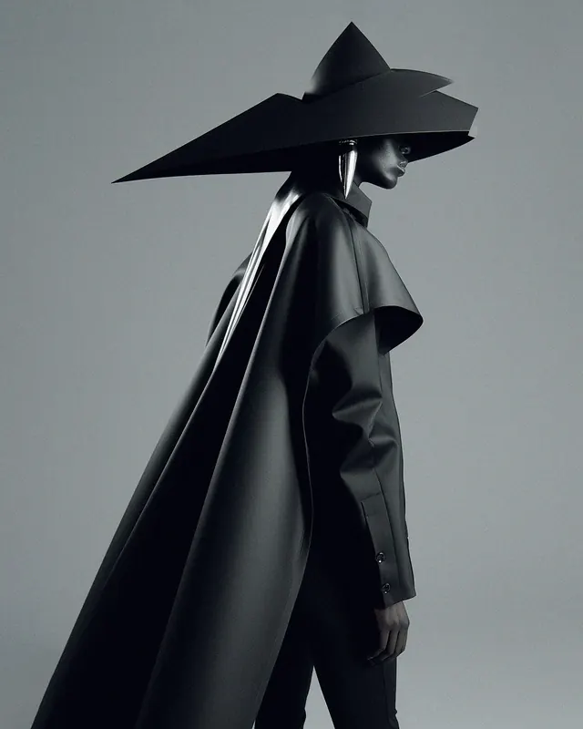 Avant-Garde Fashion Silhouette