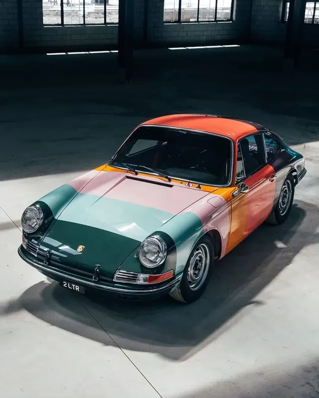Vintage Sports Car Studio Shot