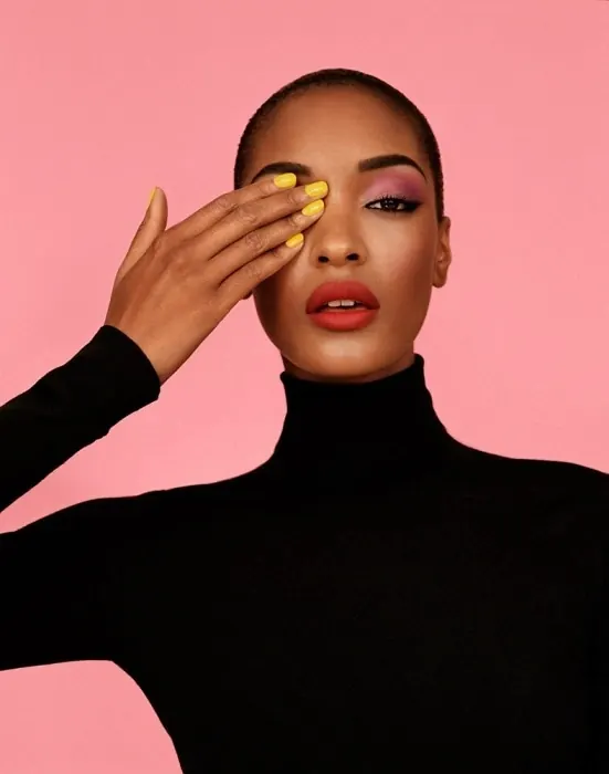 Portrait of a Woman in Black Turtleneck
