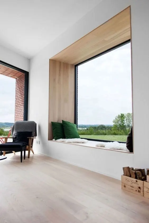 Modern Minimalist Interior with Large Window