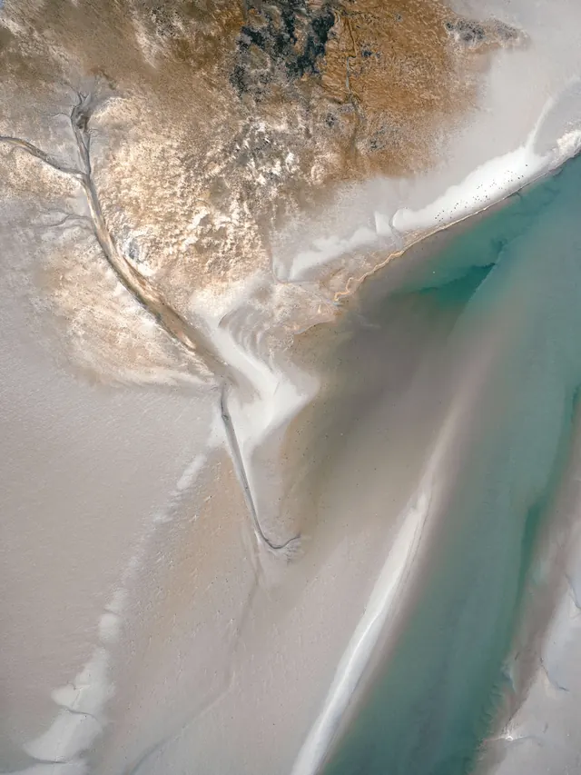 Aerial Coastal Landscape