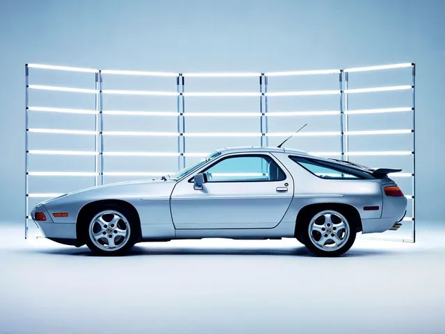 Silver Sedan Studio Shot