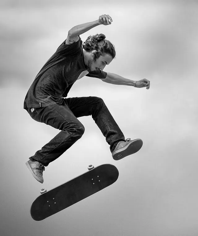 Skateboarder Action Shot