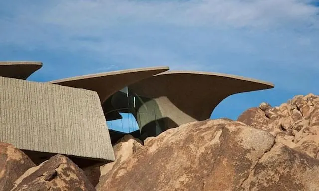 Modern Architectural Structure in Desert