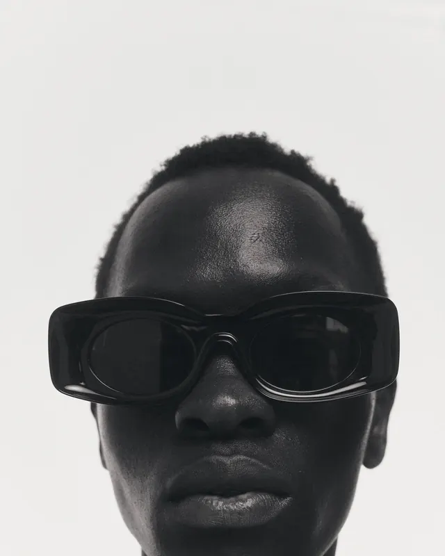 Monochrome Portrait with Sunglasses