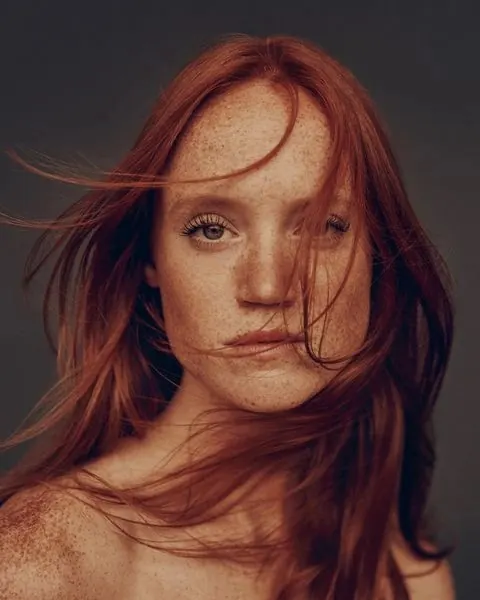 Portrait of a Woman with Red Hair