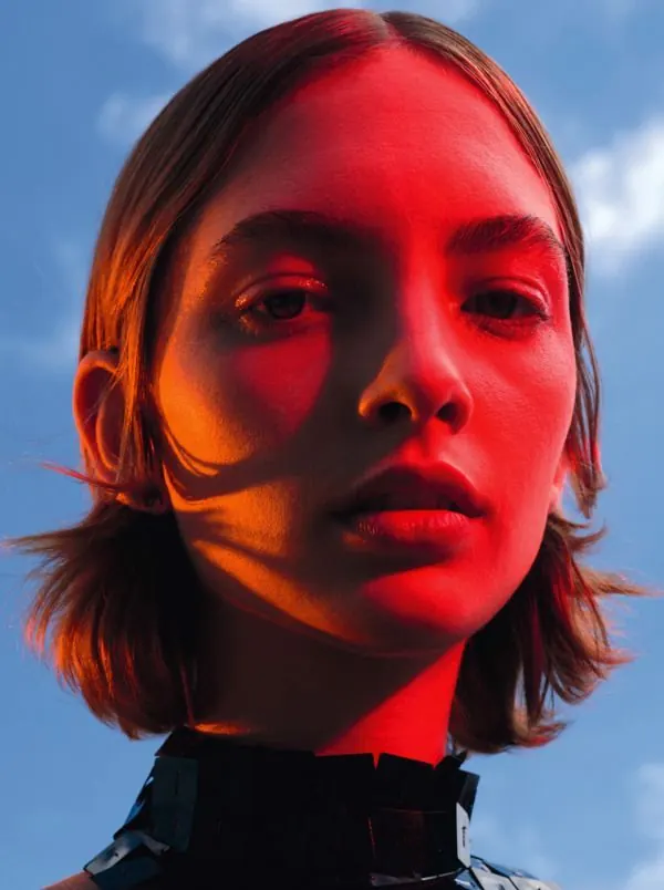 Red Light Portrait
