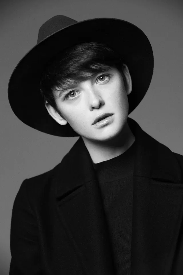 Monochrome Portrait of a Man in a Hat