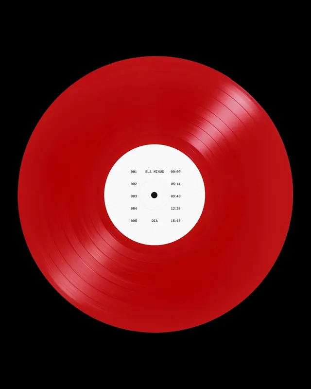 Red Vinyl Record