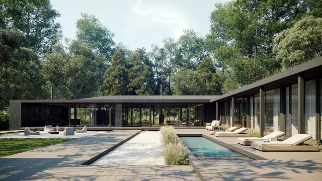 Modernist Architectural Pavilion