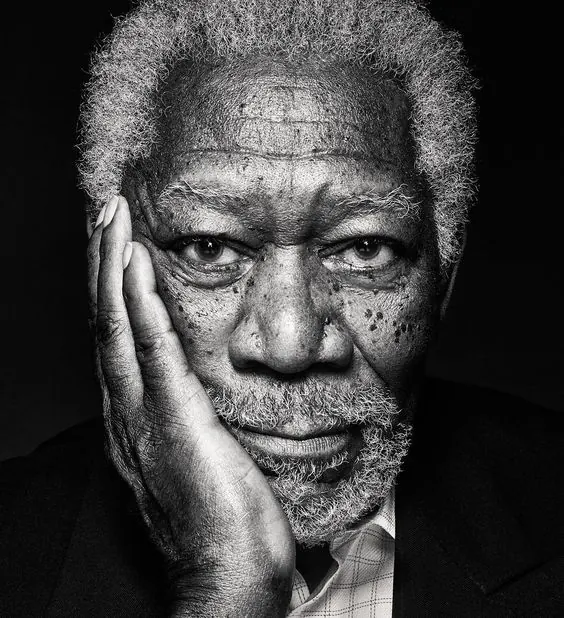 Monochrome Portrait of an Elderly Man