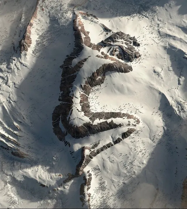 Snowy Landscape Figure