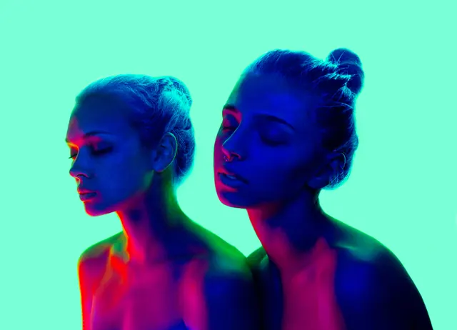 Neon Portrait Duotone