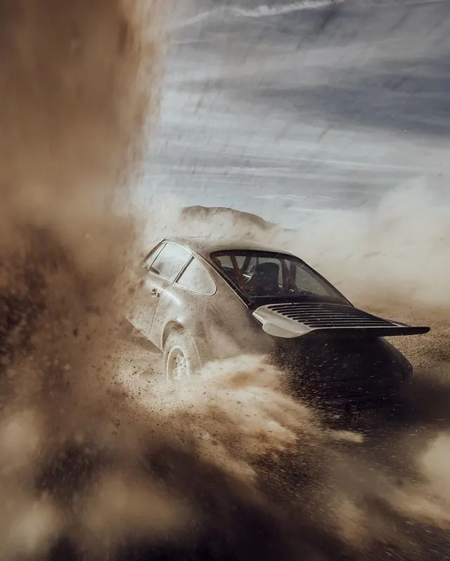 Dusty Off-Road Vehicle Action