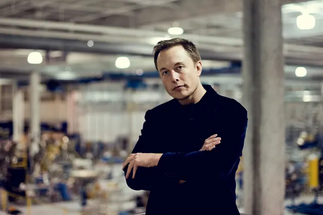 Portrait of a man in a workshop