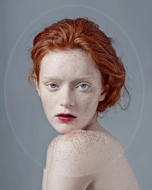 Portrait of a Woman with Red Hair