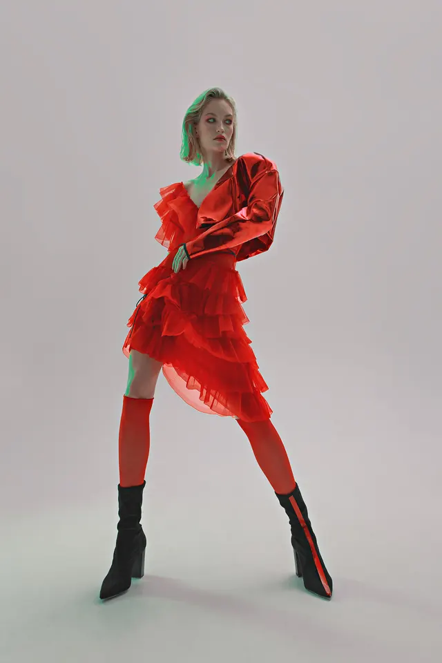 Red Dress Fashion Photography