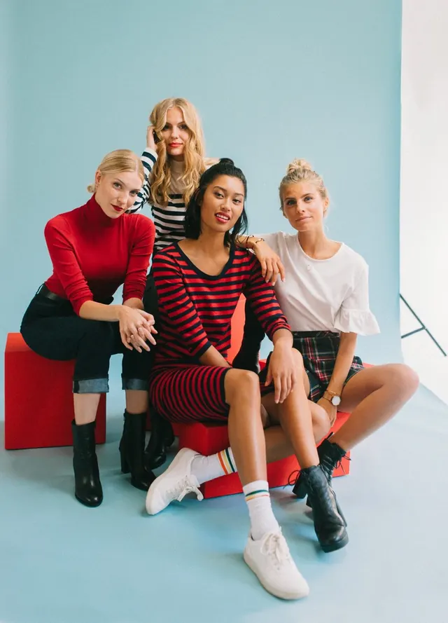 Group Portrait of Women in Sportswear