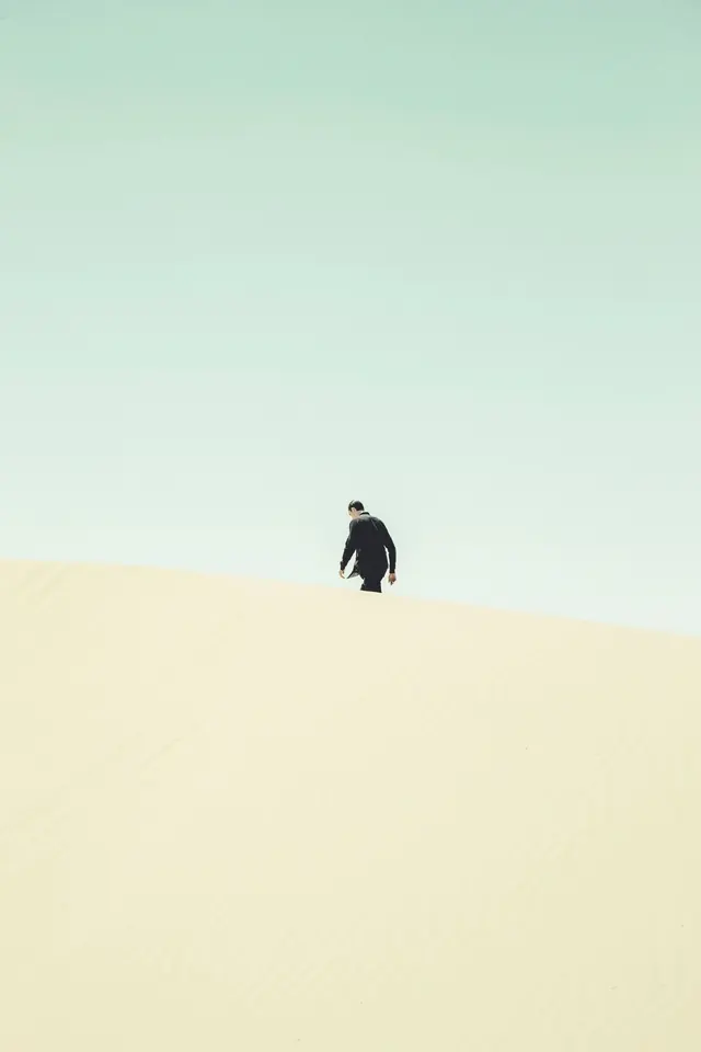 Minimalist Desert Landscape